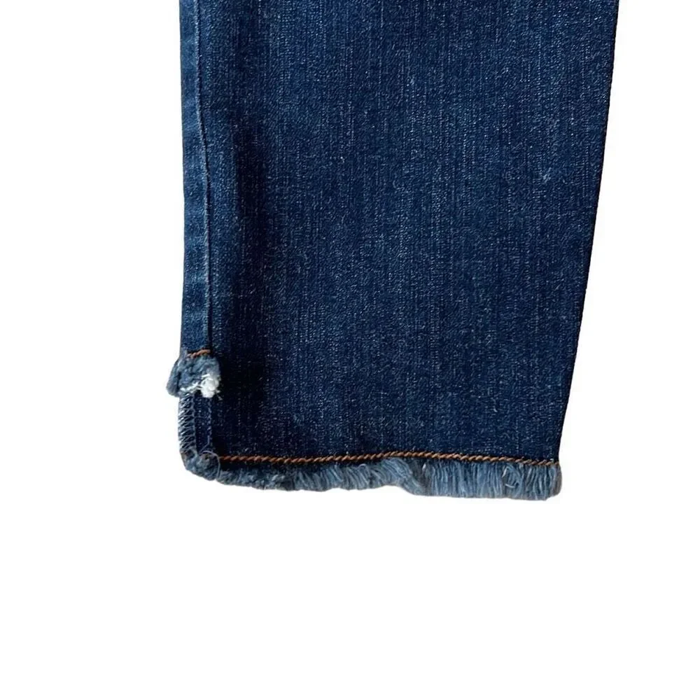 United Colors Of Benetton Women's Blue Distressed Casual Straight Jeans Size 27